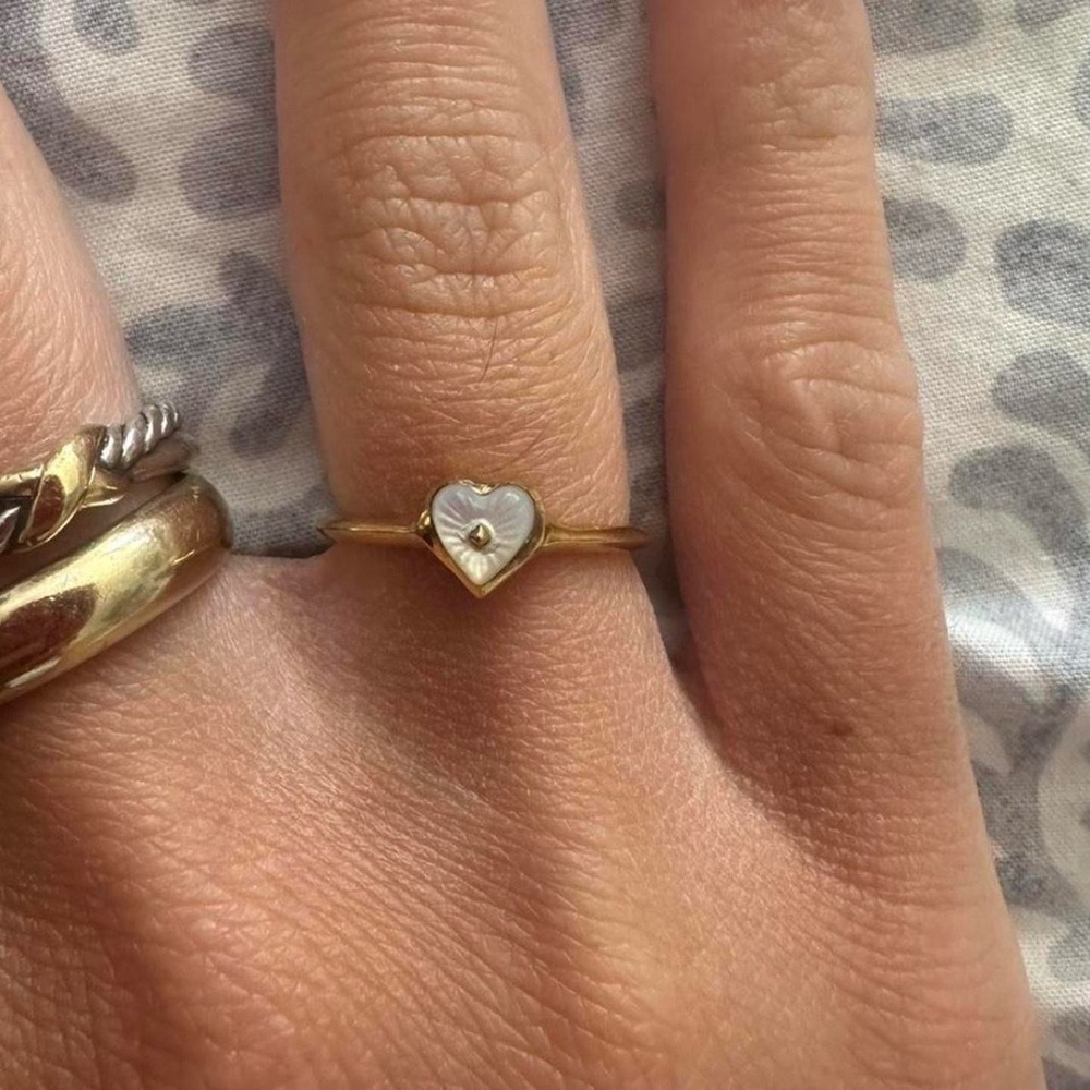 kendra scott demi fine 18K gold vermeil heart ring
